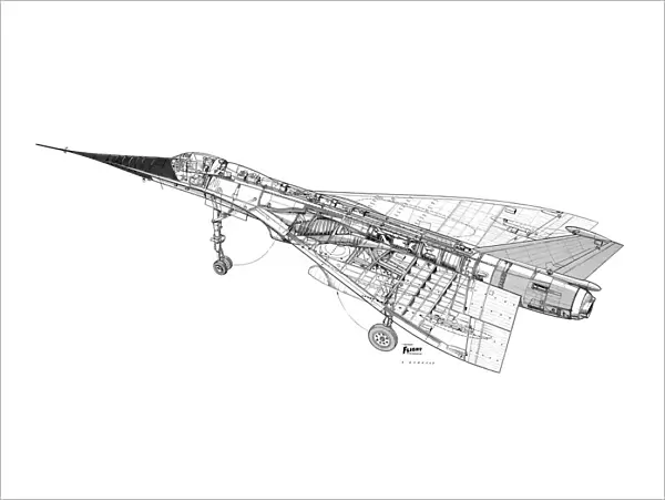BAC 221 Cutaway Drawing