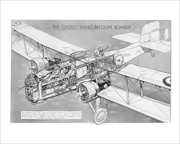 Boulton Paul P75 Overstrand Cutaway Drawing