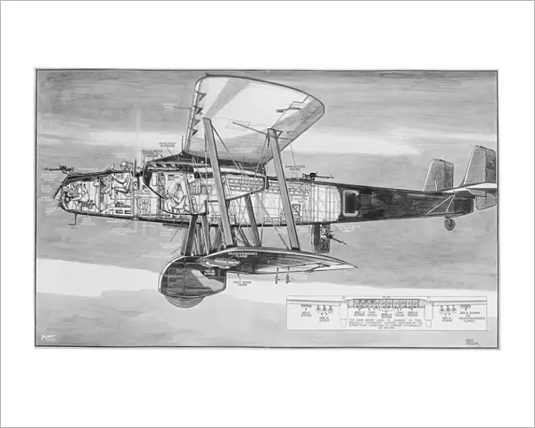 Handley Page Heyford Cutaway Drawing