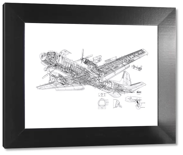 Hawker Siddeley Andover Cutaway Drawing