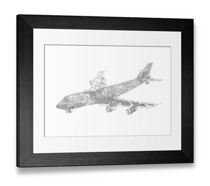 Framed Print : Boeing 747-100 Framed Print : Boeing 747-100
