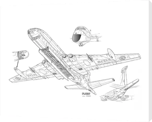 BAe Nimrod MR1 Cutaway Drawing
