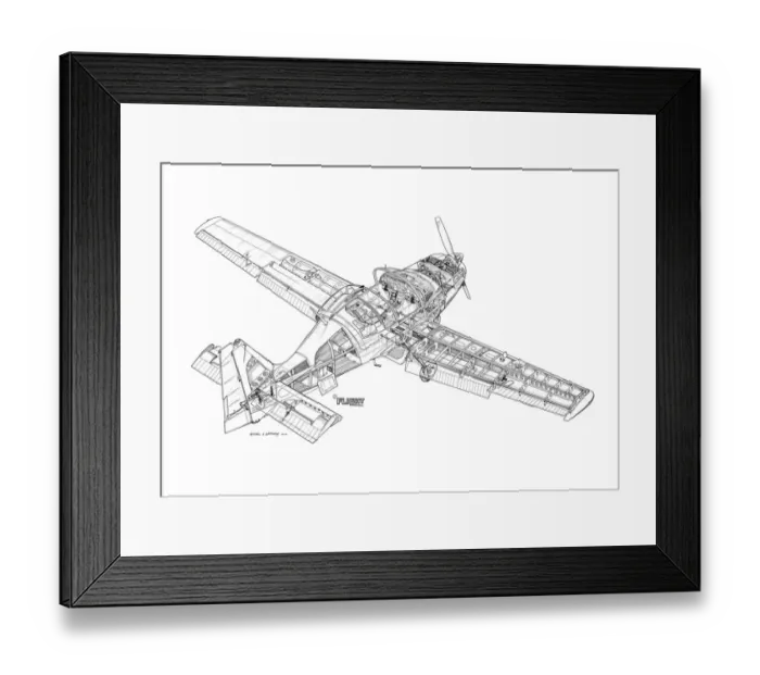 Framed Print : Scottish Aviation Bulldog Cutaway Drawing Framed Print : Scottish Aviation Bulldog Cutaway Drawing