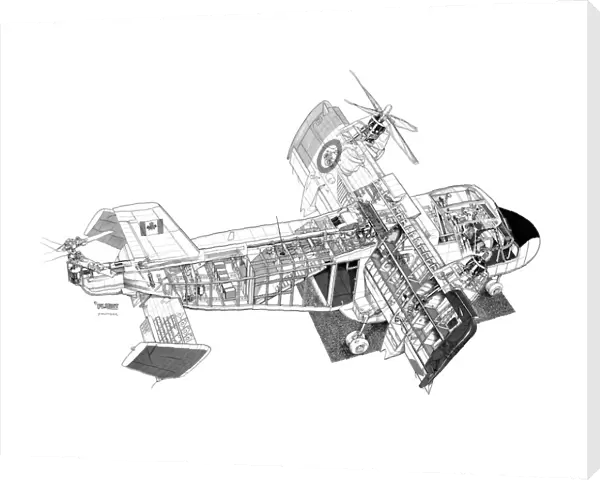 Canadair CL84 Dynavert Cutaway Drawing