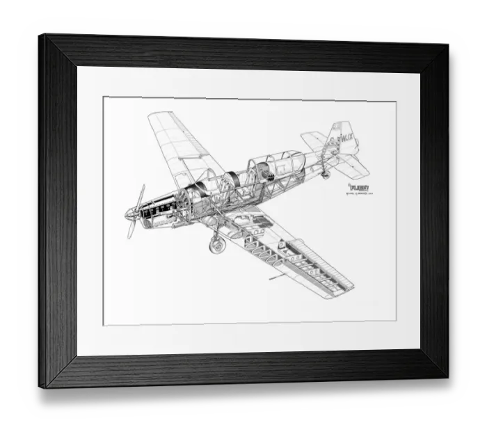 Framed Print : Zlin Z526 Trenor Master Cutaway Drawing Framed Print : Zlin Z526 Trenor Master Cutaway Drawing