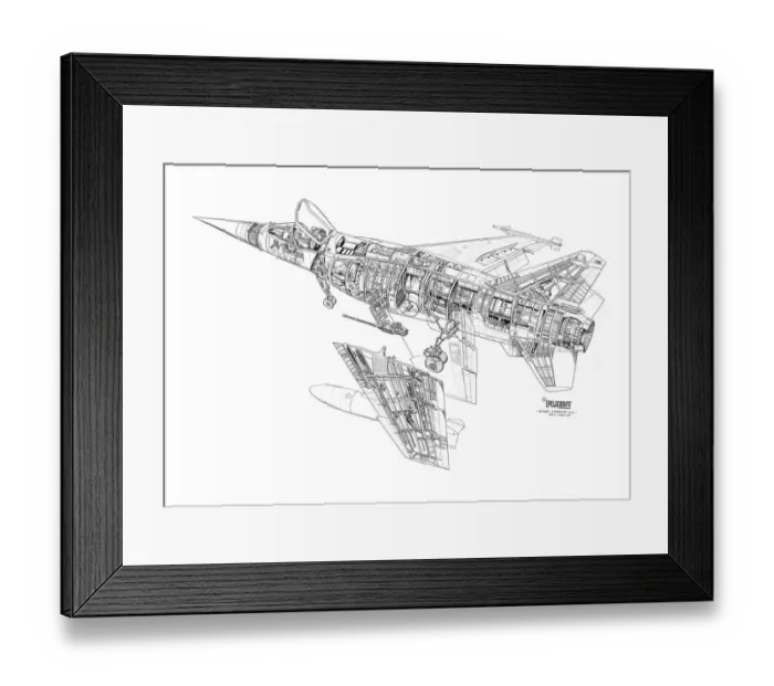 Framed Print : Dassault Mirage F1 Cutaway Drawing Framed Print : Dassault Mirage F1 Cutaway Drawing