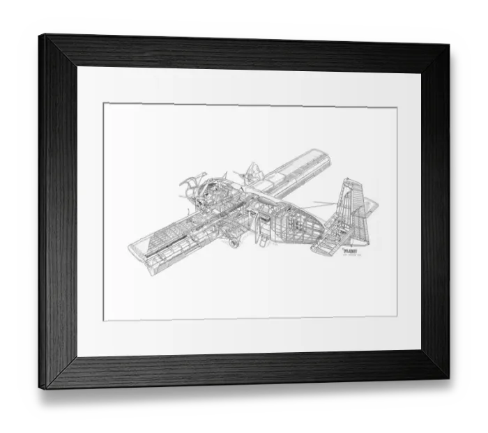 Framed Print : GAF N22 Nomad Cutaway Drawing Framed Print : GAF N22 Nomad Cutaway Drawing
