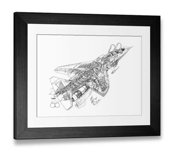 Framed Print : SEPECAT Jaguar E cutaway (c) Flight Framed Print : SEPECAT Jaguar E cutaway (c) Flight