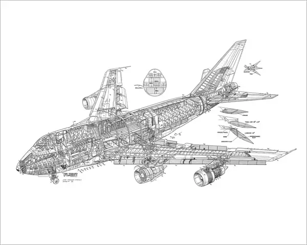 Boeing 747SP Cutaway Drawing