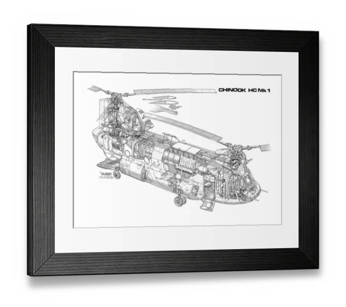 Framed Print : Boeing Chinook HC Mk1 Framed Print : Boeing Chinook HC Mk1