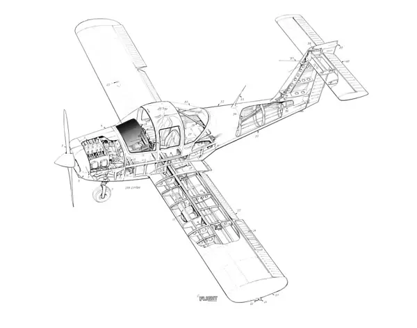 Piper PA-38 Tomahawk Cutaway Drawing