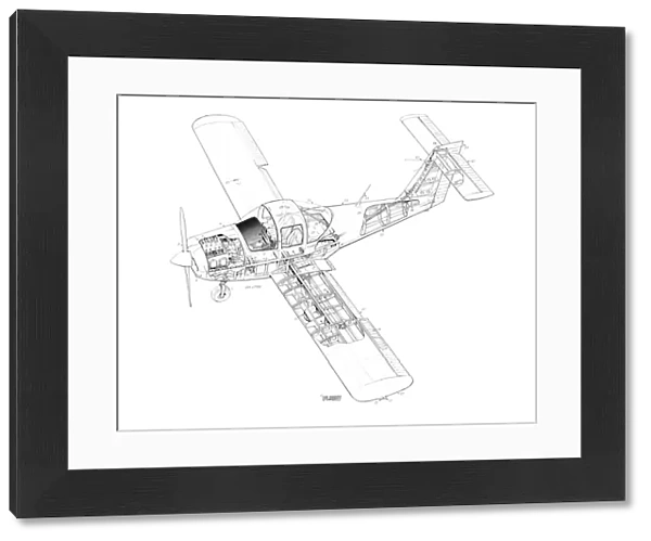 Piper PA-38 Tomahawk Cutaway Drawing