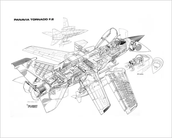 Panavia Tornado F2 Cutaway Drawing