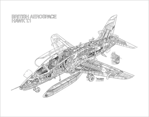 BAe Hawk T1 Cutaway Drawing
