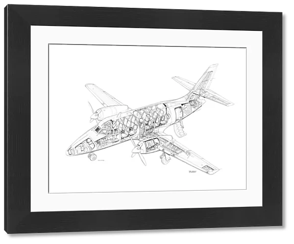 BAe Jetstream 31 Cutaway Drawing