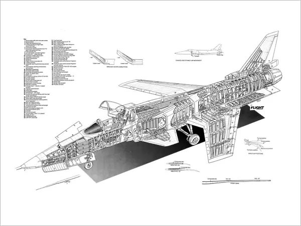 Northrop  /  Grumman X-29A Cutaway Poster