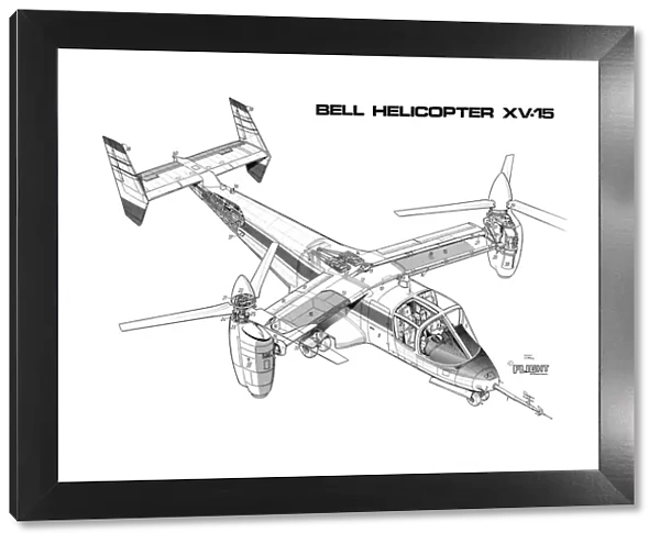 Bell XV-15 Cutaway Poster