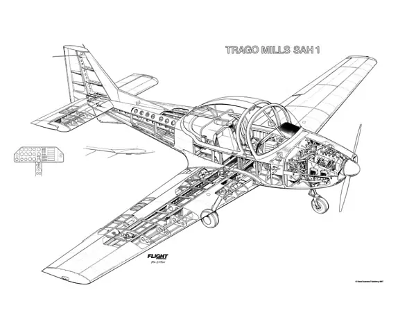 Trago Mills SAH-1 Cutaway Drawing