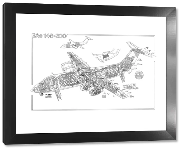 BAe 146-300 Cutaway Drawing
