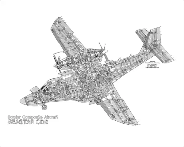 Dornier Seastar CD2 Cutaway Drawing