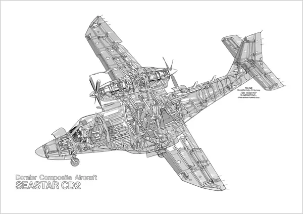 Dornier Seastar CD2 Cutaway Drawing