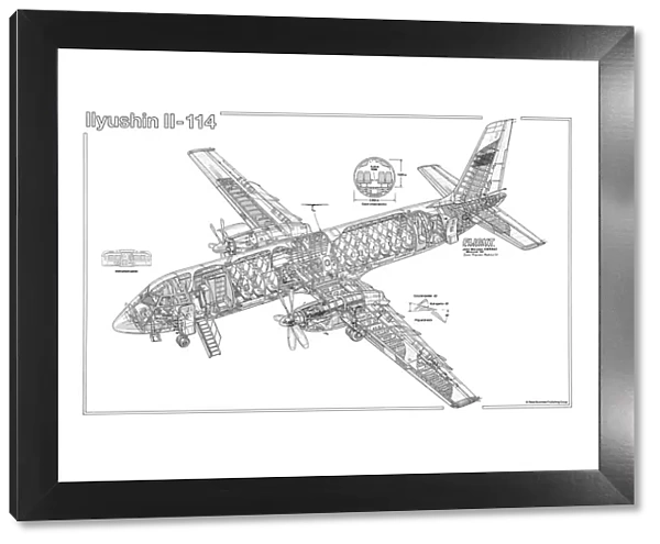 Ilyushin IL-114 Cutaway Drawing