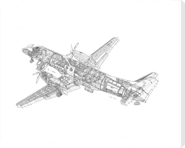 BAe Jetstream 41 Cutaway Drawing