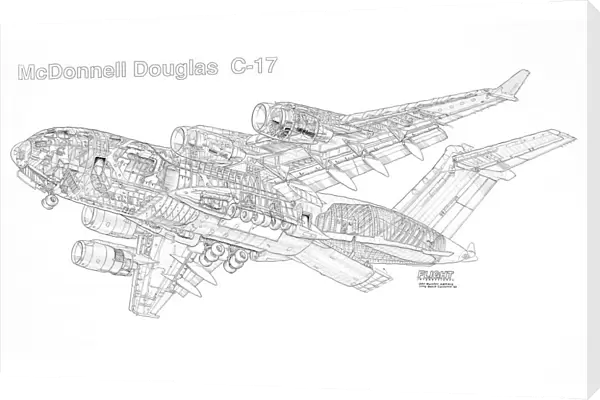 Boeing C-17 Globemaster III Cutaway Drawing