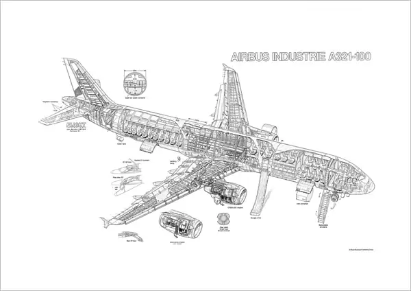 Airbus A321 Cutaway Drawing