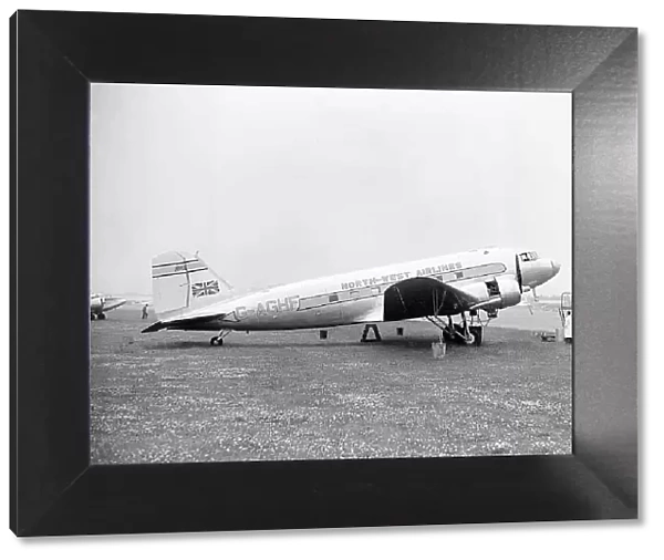 Douglas DC-3 North-West Airlines G-AGHF Croydon 1949 (c) The Flight Collection Not to be reproduced without permission