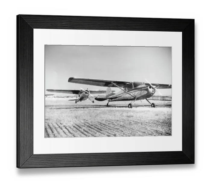 Framed Print : Cessna 170 & 195 Framed Print : Cessna 170 & 195