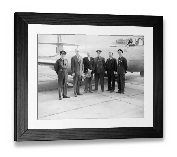 Framed Print : Gloster Meteor 615 Sqn Biggin Hill 1952 (c) Flight Framed Print : Gloster Meteor 615 Sqn Biggin Hill 1952 (c) Flight
