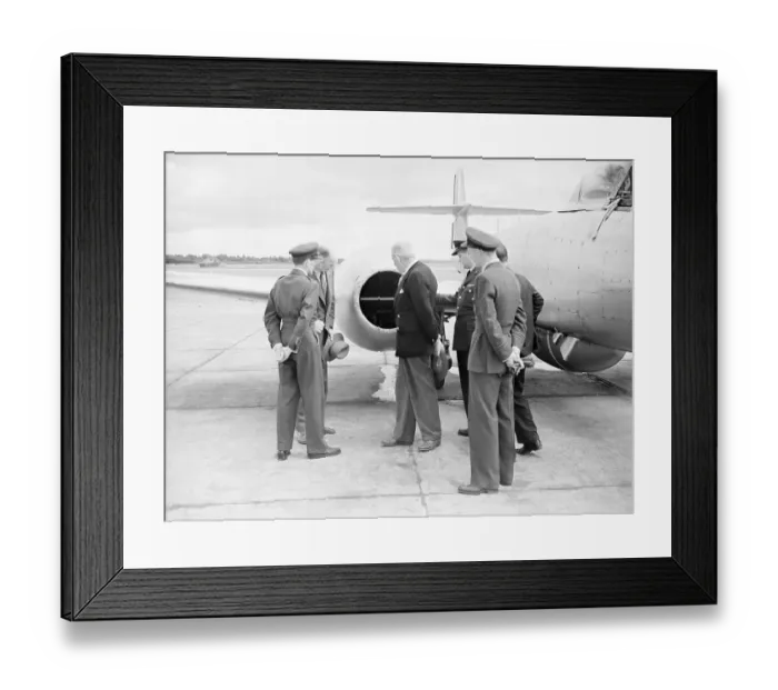 Framed Print : Gloster Meteor 615 Sqn Biggin Hill 1952 (c) Flight Framed Print : Gloster Meteor 615 Sqn Biggin Hill 1952 (c) Flight
