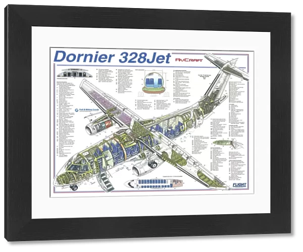 Dornier 328Jet Cutaway Poster
