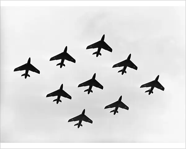 Hawker Hunter Formation 111 Sqn RAF SBAC 1959