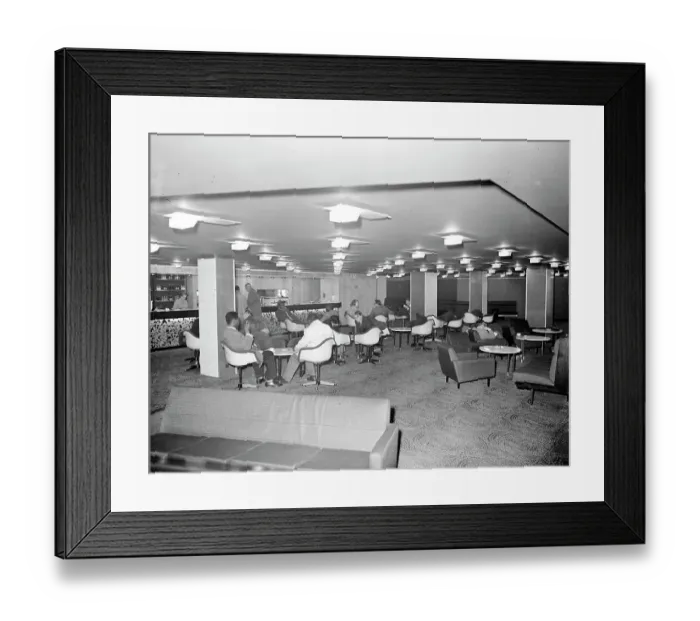 Framed Print : London, Heathrow, Airport, Lounge, 1960, 1960s, Passengers, Interior, Terminal, Historical, Civil, UK Framed Print : London, Heathrow, Airport, Lounge, 1960, 1960s, Passengers, Interior, Terminal, Historical, Civil, UK