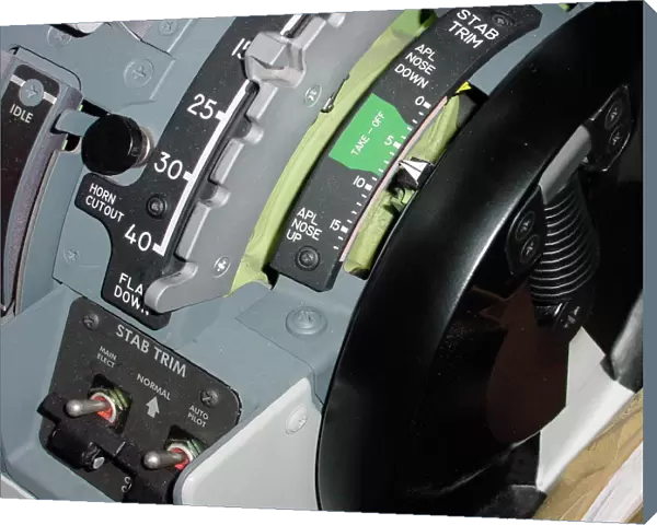 Snow - Boeing 737 cockpit