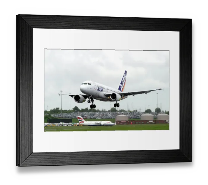 Framed Print : F-WWIA. A.318 about to flare for a touch and go Rwy 33 at BHX Framed Print : F-WWIA. A.318 about to flare for a touch and go Rwy 33 at BHX