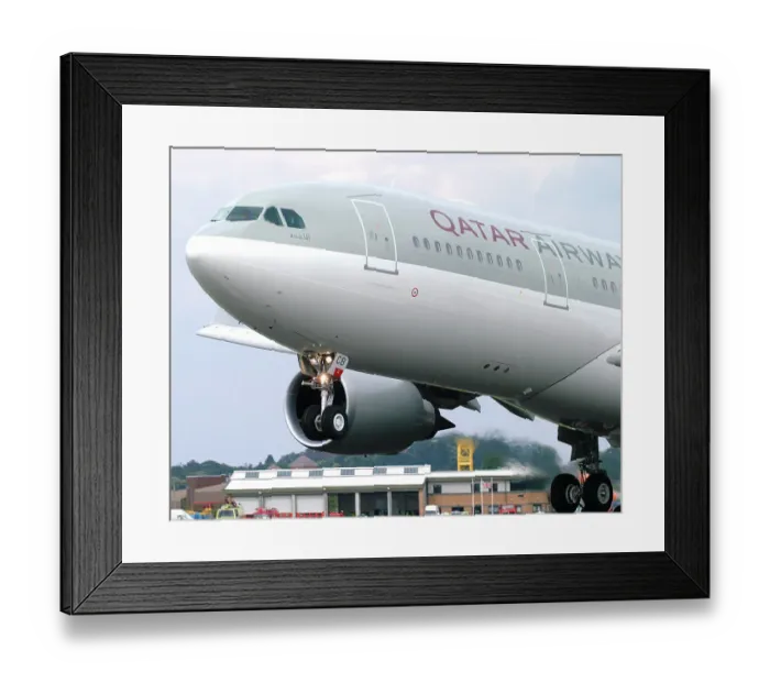 Framed Print : A7-ACB Qatar Airways Airbus A330 close up Framed Print : A7-ACB Qatar Airways Airbus A330 close up
