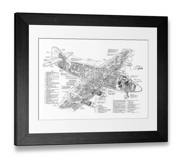 Framed Print : Armstrong Whitworth Apollo Cutaway Poster Framed Print : Armstrong Whitworth Apollo Cutaway Poster