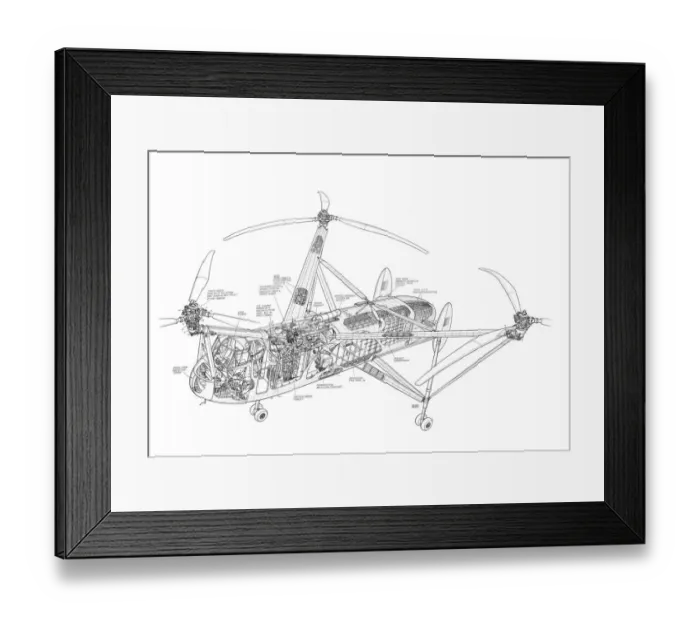 Framed Print : Cierva AirHorse (c) Aeroplane Framed Print : Cierva AirHorse (c) Aeroplane