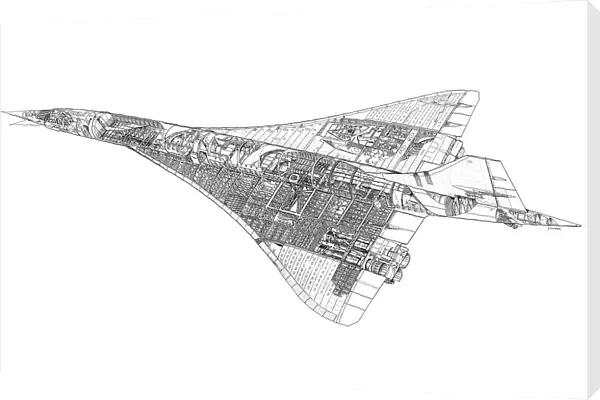 BAe Concorde Cutaway Drawing