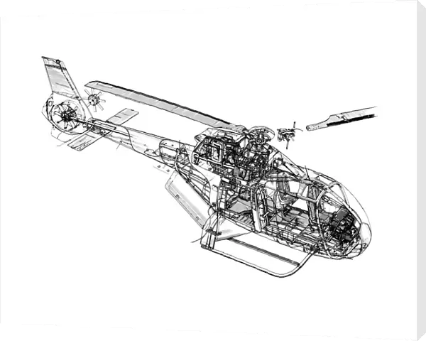 Eurocopter EC-120 Cutaway Drawing