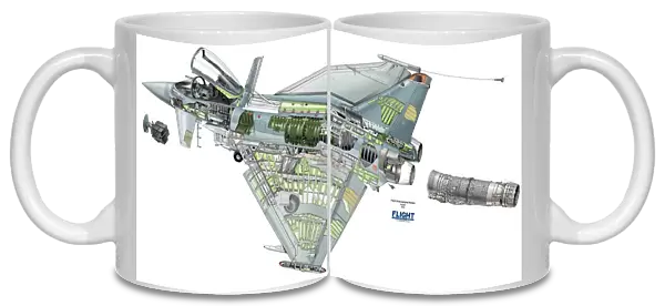 Eurofighter Typhoon Cutaway Drawing