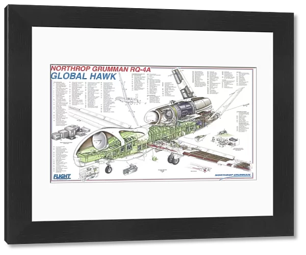 Northrop Grumman Global Hawk Cutaway Poster