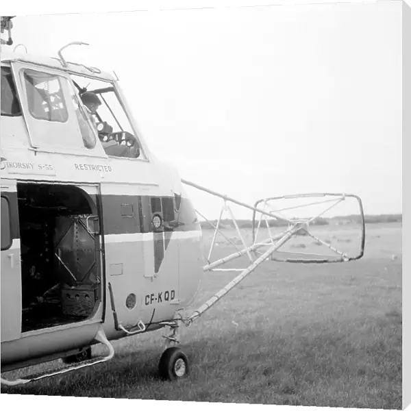 Sikorsky S55 with Geo-magnetic probe