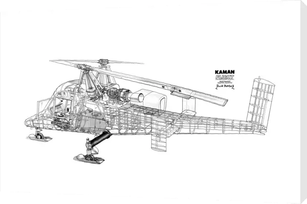 Kaman K-Max Cutaway Drawing