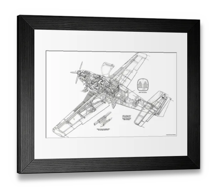 Framed Print : Ruschmeyer R90-230RG Cutaway Drawing Framed Print : Ruschmeyer R90-230RG Cutaway Drawing