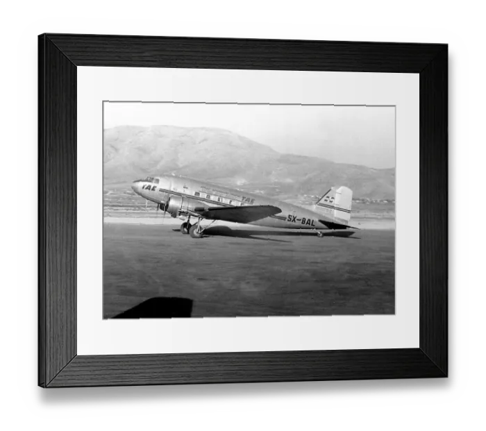 Framed Print : Douglas DC-3 TAE SX-BAL (c) The Flight Collection Not to be reproduced without permission Framed Print : Douglas DC-3 TAE SX-BAL (c) The Flight Collection Not to be reproduced without permission