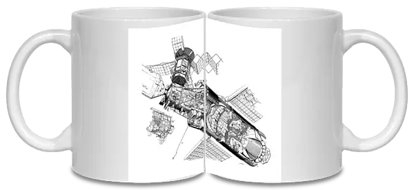 NASA Skylab Cutaway Drawing